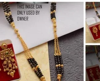 Elegent Mangalsutra Earrings (Temple Dance Jewellery)