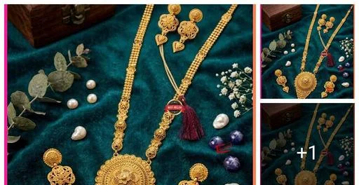 1gram Gold Plated Long Rani Haar (Temple Dance Jewellery)