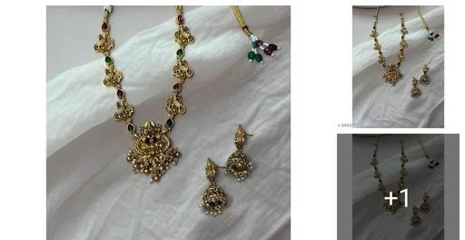 Lakshmi Premium Design Jewellery Set (Temple Dance Jewellery)