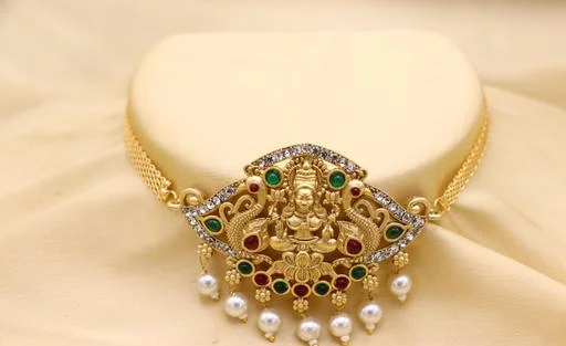 Ad Diamond Beautiful Heavy Chokernecklace (Temple Dance Jewellery) - Image 2