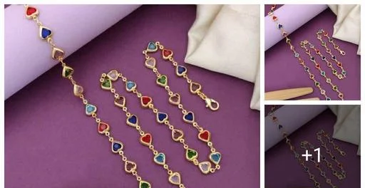 Dil Multi Coulour Stone Fancy Maala Girl (Temple Dance Jewellery)