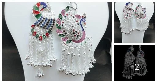 Silver Saree Waist Challa Juda Key Chain Designer Vintage Hanging Bells ... (Temple Dance Jewellery)